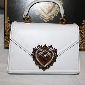 Dolce & Gabbana Devotion Mini Leather Top-Handle